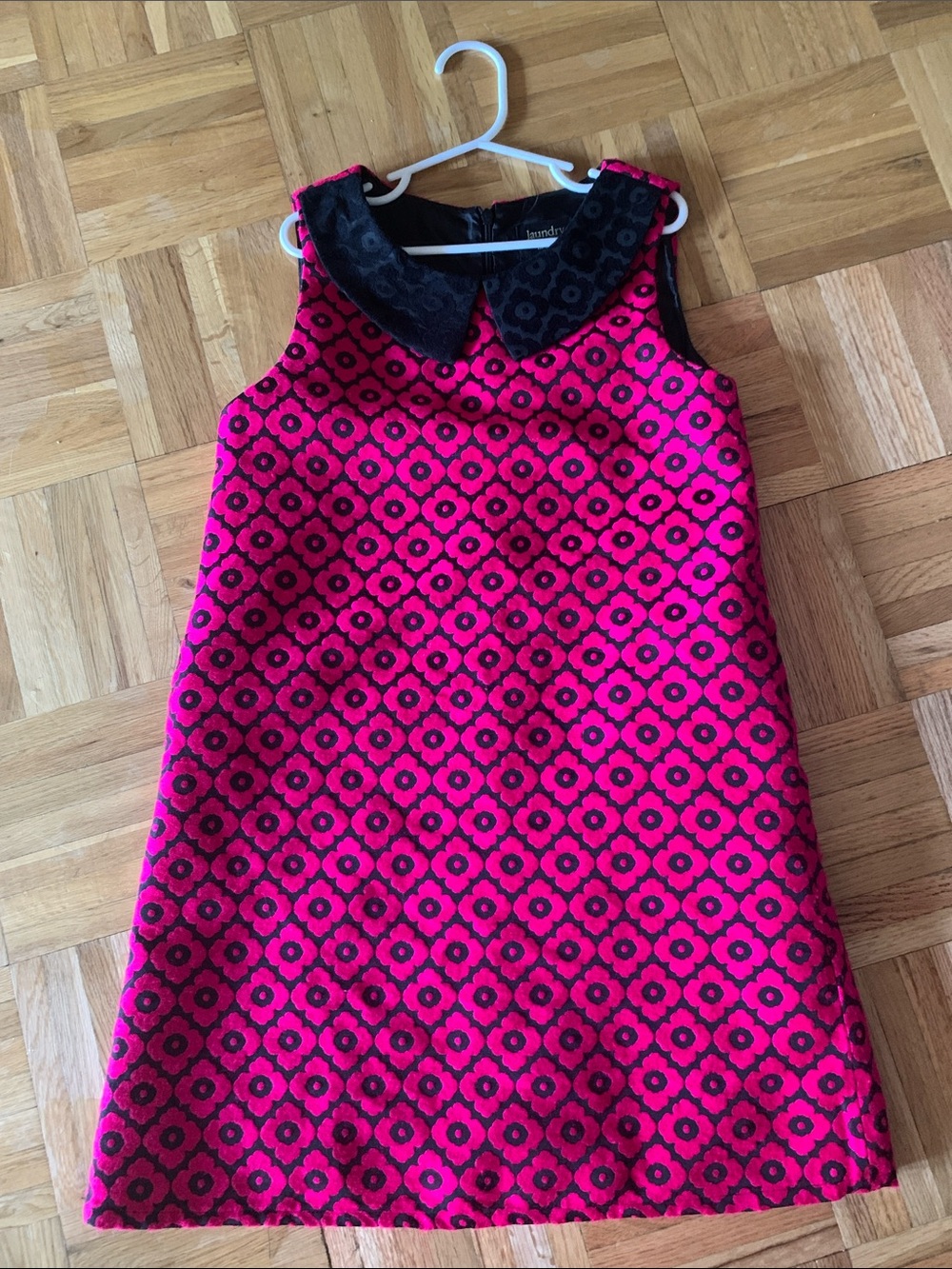 EUC Laundry by Shelli Segal -  Shift Dress Peter Pan Collar Girls Size 10